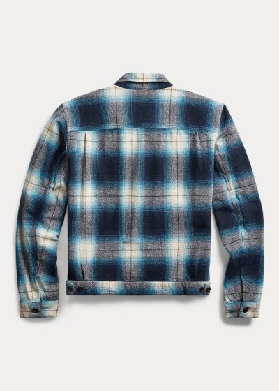 Chaqueta Camisa Ralph Lauren Hombre Azules / Creme - Plaid Rl 262 - FGUBO4829